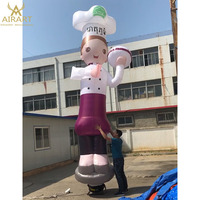 Muñeco Inflable de Aire con Brazos Móviles de 4m, Bailarín Inflable/Tubo de Aire para Publicidad de Barbería