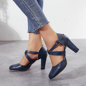 Nouvelles sandales à talon épais et bout pointu style coréen léopard 2026 – Chaussures élégantes et polyvalentes à talons hauts pour femmes - Product Image 3