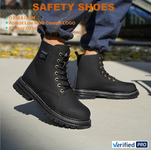 Bottes <span class=keywords><strong>de</strong></span> sécurité industrielles OEM 2025 à embout d'acier pour l'hiver, doublure en fourrure, <span class=keywords><strong>semelle</strong></span> en caoutchouc résistante à l'usure pour les travaux <span class=keywords><strong>de</strong></span> chantier - Product Image 1