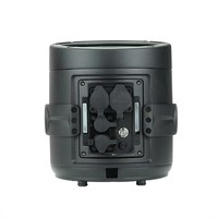 Projecteur LED Par sans fil RGBWAUV 6-en-1 étanche et ultra-plat 4*20W, batterie rechargeable, contrôle DMX512/WiFi, IP65, 1 000 000 Lumens