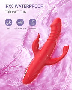 Vendita calda 3 in 1 coniglio vibratore con la spinta Dildo <span class=keywords><strong>G</strong></span> <span class=keywords><strong>Spot</strong></span> clitorideo anale stimolatore femminile masturbazione giocattolo per le donne - Product Image 5
