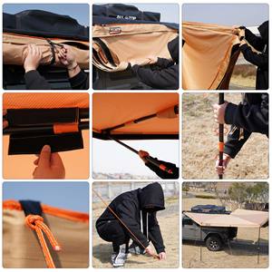 <span class=keywords><strong>Kit</strong></span> de montage universel pour véhicule tout-terrain 4x4 inclus, auvent de voiture latéral, auvent de voiture 270 degrés pour le soleil/la pluie/la neige - Product Image 3
