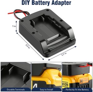 <span class=keywords><strong>Adaptateur</strong></span> de batterie pour DeWALTs 20V Max 18V Connecteur d'alimentation Dock Neuf avec fil 14 Gauge - Product Image 5