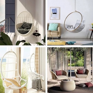 WMT <span class=keywords><strong>Silla</strong></span> Columpio de Patio Moderna para Jardín y Exterior, <span class=keywords><strong>Colgante</strong></span>, Tejida con Cuerda, Personalizada, Popular en Internet, para Balcón y Ocio - Product Image 4
