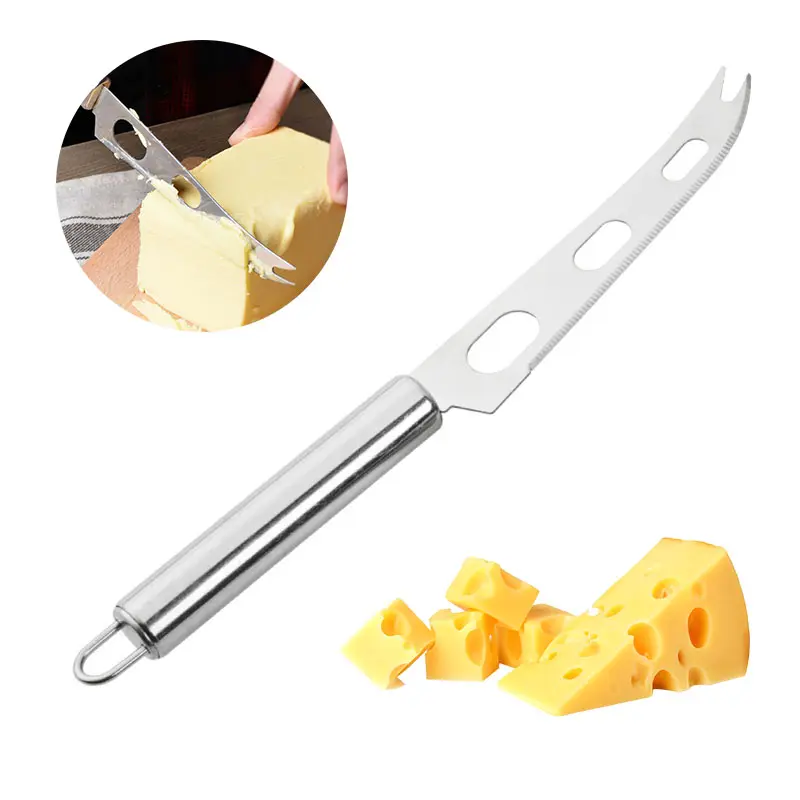 Çok fonksiyonlu mutfak pişirme araçları paslanmaz çelik peynir bıçağı kesme tereyağı Pizza Forked İpucu tırtıklı