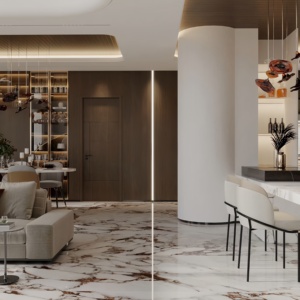 Azulejo de suelo de lujo moderno 600X1200 antideslizante resistente al desgaste para Hotel <span class=keywords><strong>Bar</strong></span> KTV azulejo de piedra brillante para Villa apartamento CENTRO COMERCIAL - Product Image 4
