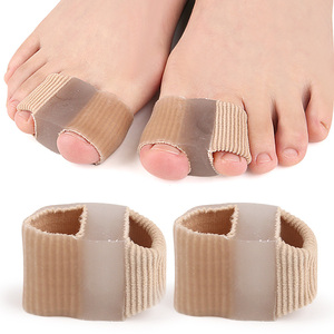 Séparateur d'orteils en fibre SEBS à double trou, correcteur d'<span class=keywords><strong>hallux</strong></span> <span class=keywords><strong>valgus</strong></span>, séparateur d'orteils chevauchants, dispositif <span class=keywords><strong>orthopédique</strong></span> d'alignement des orteils - Product Image 1
