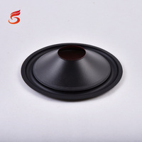 Cône de haut-parleur de 8 pouces avec revêtement de surface rouge métallique, accessoires pour cône de haut-parleur, cône de haut-parleur recouvert de caoutchouc