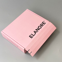 Hochwertige, heiß begehrte, individuell bedruckte Papierverpackungsbox für Schmuck, Schuhe, Einzelhandel, faltbare, matte, pinke Versandbox