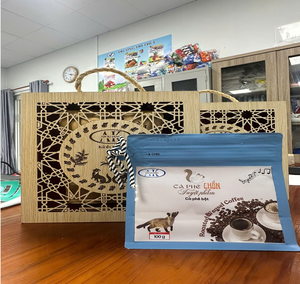 100% ออร์แกนิกเมล็ดกาแฟเวียดนามมีกลิ่นหอมเข้มมีกลิ่นหอมสีเขียวแปรรูปเป็นกลุ่มบรรจุจำนวนมาก - Product Image 1