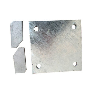 Placa Base Fotovoltaica 200x200x6mm de Acero Galvanizado en Caliente para Sistema de Montaje Solar - Product Image 1