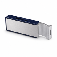 Pembuka Botol Aluminium USB 2.0 Flash Drive 32GB/128GB Mini Logam Baru Kreatif untuk Hadiah Pameran Dagang Grosir