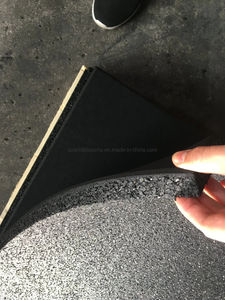 Oem 1000 X 1000 X 35mm Thick Full <strong>Black</strong> High Density Safety Mat For Gym Free Weights Zone Gym Rubber Flooring - Product Image 4