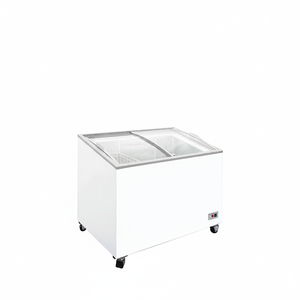 Congelador Horizontal Comercial de 290 L, Una Sola Temperatura, para Supermercado, con Tapa de Vidrio, 2 Puertas, Conservador de Helados, Color Blanco - Product Image 2