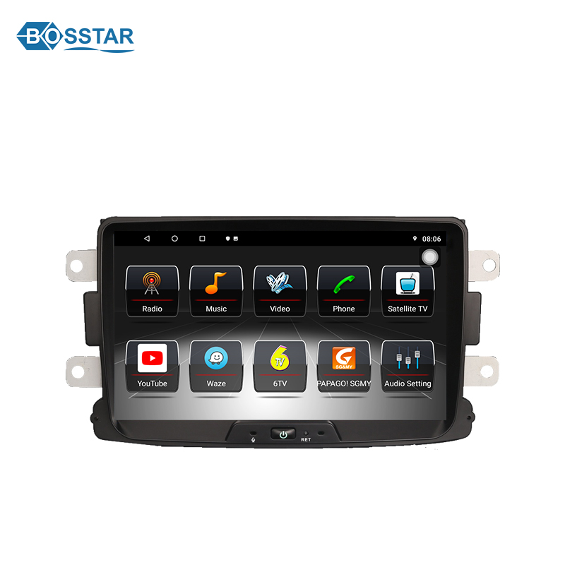 Автомобильный мультимедийный DVD-проигрыватель на android с gps-навигацией для Renault Dacia Logan Duster Sandero 2017