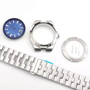 41mm Watch Case Stainless Steel Strap Parts Kit For NH35 NH36 Movement 28.5mm Dial Sapphire Crystal Glass