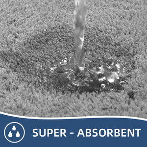 Alfombra de Baño Antideslizante, Moderna y Ecológica, de Imitación de Cachemira Suave, para la Zona <span class=keywords><strong>del</strong></span> Lavabo, la Entrada de la Ducha y <span class=keywords><strong>el</strong></span> Suelo <span class=keywords><strong>del</strong></span> Inodoro - Product Image 5