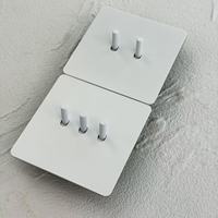 Interrupteur mural à bascule 86 250V 1/2/3/4-GANG 2 voies en acier inoxydable blanc mat avec chargeur USB-C 20A, prise UK 13A et prise européenne 16A