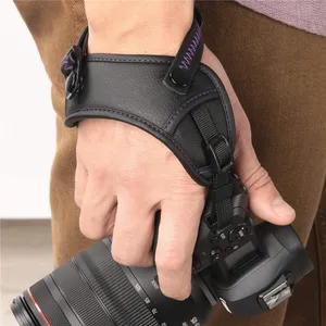 Wasserdichte benutzer definierte verstellbare DSLR-Kamera Hand Hals Schulter gurt Leder Kamera Armband