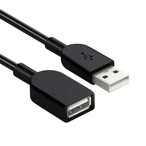 מתמקד במהירות גבוהה שחור USB כבל מדפסת 2.0 USB כבל מאריך זכר לנקבה M F Extender כבל נתונים כבל