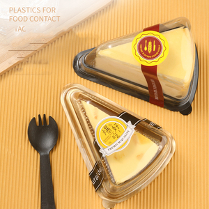 Bán buôn rõ ràng chống sương mù tam giác Cheesecake Slice Hộp bao bì tam giác bánh Slice Hộp bao bì - Product Image 2