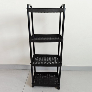 Plastic Storage Rack 5 Layers Movable Multi Purpose Office Organizer Floor <b>Standing</b> Rectangle - Product Image 2