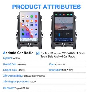 14.5" Android Multimedia Car Radio for Ford Ranger 2016-2020 Vertical Screen Head Unit Carplay - Product Image 6