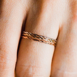 Anillo Sencillo Trenzado de Plata de Ley S925 ROXI, Estilo Salvaje y Moderno, para Mujer, Regalos - Product Image 4