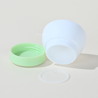 Pots en plastique PP à paroi simple, vides, en forme de dôme, pour cosmétiques (exfoliant pour les lèvres et lotion) 15g/30g/50g, couleur et logo personnalisables