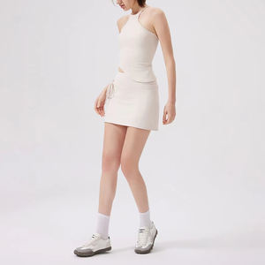 Verano al por mayor Niñas Casual Ropa deportiva activa Pantalones cortos de golf Cordón de cintura alta Falda DE TENIS personalizada para mujeres - Product Image 4