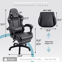 Vente directe d'usine, chaise de jeu, chaise d'ordinateur de haute qualité, chaise de bureau E-Sport PC avec soutien lombaire