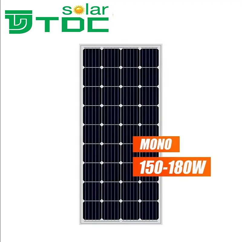 Produttore sistema di pannelli solari a basso prezzo Mono 150W 180Watt 160W 170W 36 celle pannelli solari panneaux solaire pannello fotovoltaico