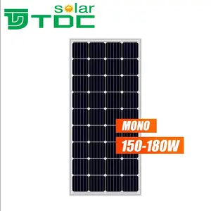 制造商低价太阳能电池板系统单声道150W 180瓦160W 170W 36电池panneaux solaire太阳能电池板光伏板