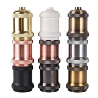 Plafonnier en aluminium personnalisé, E26/E27, design rétro en métal, support de lampe, douille, gobelet, bricolage