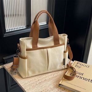 Bolsa de Lona con Cremallera, Personalizable con Logotipo, para Estudiantes, Portátil, de Mano y Bandolera, para Viajes Diarios y Uso Casual, Ideal para el Supermercado - Product Image 3