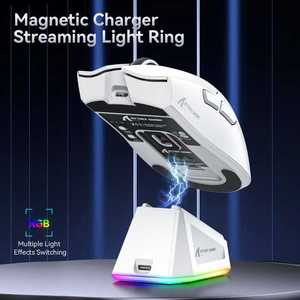 <span class=keywords><strong>Mouse</strong></span> <span class=keywords><strong>da</strong></span> <span class=keywords><strong>Gioco</strong></span> Wireless Attack Shark X11 PAW3311 Mini 2.4GHz RGB con Tracciamento Ottico, Capacità di Ricarica e Tre Modalità - Product Image 4