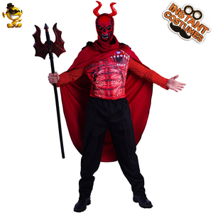 Mens <strong>Devil</strong> Demon <strong>Costume</strong> <strong>Halloween</strong> <strong>Red</strong> <strong>Devil</strong> Demon Role Play <strong>Costume</strong> - Product Image 4