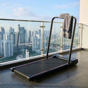 <span class=keywords><strong>Tapis</strong></span> roulant électrique <span class=keywords><strong>pliable</strong></span> 2-en-1 pour appartements, hauteur pliée 123 mm, rangement facile sous le lit, moteur DC 0,75 CV, 120 kg - Product Image 3