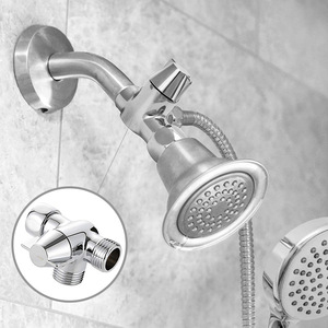 Válvula desviadora de ducha de <span class=keywords><strong>3</strong></span> vías con adaptador en <span class=keywords><strong>T</strong></span> Desviador de ducha manual para kits de accesorios de grifo de baño con un caño desviador - Product Image 2