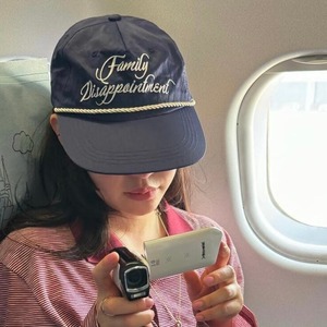 <b>Flat</b> Brim Baseball <b>Cap</b> Navy Blue Breathable Waterproof <b>Summer</b> Sunshade Unisex Satin 56-58CM - Product Image 1