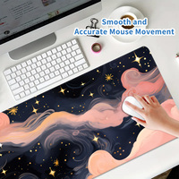 Grand tapis de souris de jeu en caoutchouc naturel à motif HD personnalisé Base antidérapante Tapis de souris imperméable et résistant à l'usure pour le bureau