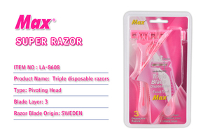 Eyebrow <strong>Razor</strong> for <strong>Women</strong> Face 2 Blade Shaving Set With Swedish Quality Hotel Disposable <strong>Razor</strong> - Product Image 4