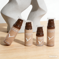 Flacon pompe sans air en PP longue durée 5ml 10ml 15ml pour crème, lotion, crème contour des yeux, lait corporel, démaquillant – Indispensable en voyage