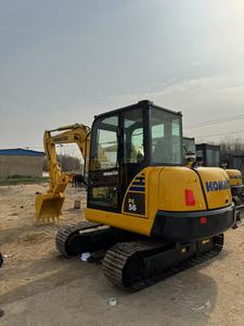 Excavatrice d'occasion fabriquée au Japon Komatsu PC56 5 tonnes 6 tonnes mini machine en stock pour la construction du port de Shanghai - Product Image 3