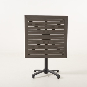 Nhà Hàng Đồ Nội Thất Có Thể Gập Lại Ngoài Trời Bảng Nhựa Gỗ Nhôm Bistro Gấp Bảng - Product Image 6