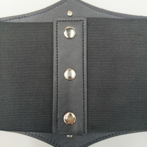 Corset steampunk <span class=keywords><strong>pirate</strong></span> pour femmes, <span class=keywords><strong>ceinture</strong></span> rétro cintrée avec boucle large vintage, bande élastique, matériaux en PU et en plastique - Product Image 6