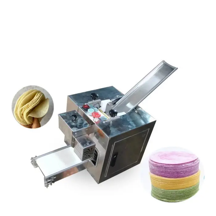 Máquina de fazer massa de pizza com molde mutável, folha de massa, máquina de embalagem de bolinho de pele