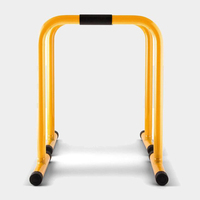 Barre de traction horizontale réglable jaune pour la salle de sport à domicile, station de dips