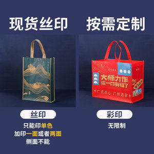 Bolsas de tela no tejida cosidas, tamaño personalizado, embalaje laminado para catering y uso en prendas de vestir, serigrafía disponible - Product Image 1