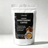 Poudre de café aux champignons Premium : Mélange Chaga, Reishi et Cordyceps – Soutient la santé antioxydante, l'équilibre du stress et une nutrition saine pour adultes